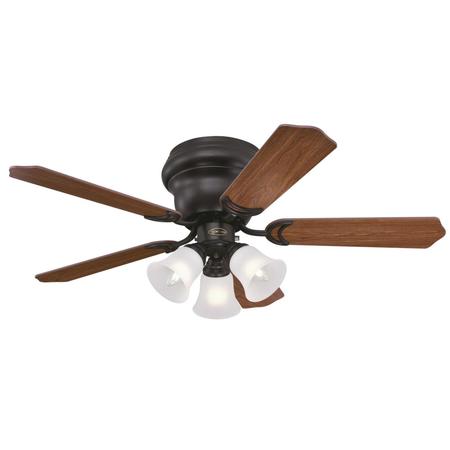 WESTINGHOUSE Contempra Trio 42" 5-Blade Brnz Indoor Ceiling Fan w/Dimmable LED Lght 7231300